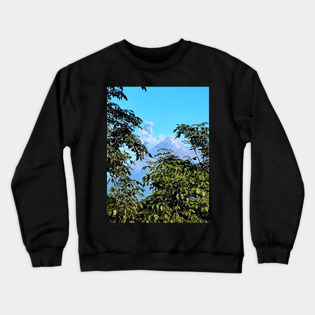 Fire, active volcano Crewneck Sweatshirt by DAVT